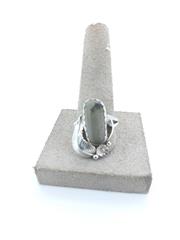 Bisbee Turquoise Unisex Silver & Stone Ring 925 Silver 5.82g